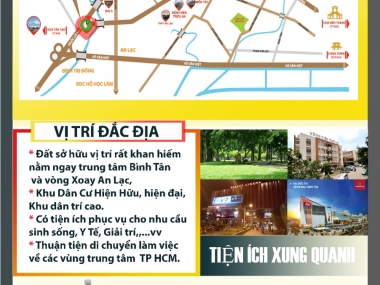 Bán đất mặt tiền quốc lộ 1a, vòng xoay an lạc, bình tân.