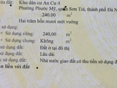 ????????Bán lô đất đường Phước Trường 2, Sơn Trà, Đà nẵng