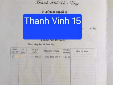 ????????Bán đất đường Thanh Vinh 15 - song song với đường Lê Công Kiều