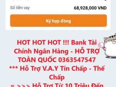 HOT HOT HOT !!! Bank Tài Chính Ngân Hàng - HỖ TRỢ TOÀN QUỐC 0363547547