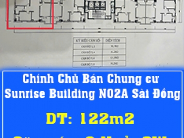 Chính Chủ Bán Chung cư Sunrise Building NO2A Sài Đồng.