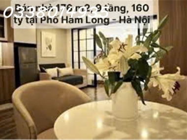 Bán nhà mặt phố Hàm Long, Quận Hoàn Kiếm, Hà Nội, Diện tích 176 m2, xây  9 tầng, sổ đỏ chính chủ. Gi