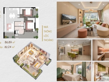 Sang nhượng suất nội bộ căn 2 phòng ngủ góc 87m2 dự án căn hộ Fiato Uptown giá cực tốt 