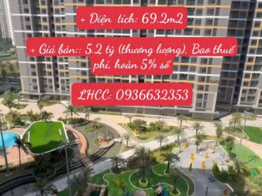 Căn Góc 2PN+Lầu 10 Có 2 View Nội Khu (hồ bơi + Vườn khủng long) Và View Quảng Trường Golden (phòng n