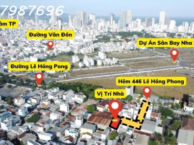 Bán hoặc Cho Thuê Nhà 3 Tầng Hẻm Lê Hồng Phong, Nha Trang - 6 Phòng Ngủ, Giá 28 Triệu/m²