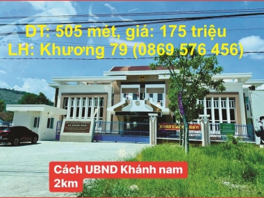 505 MÉT ĐẤT VƯỜN TẠI KHÁNH VĨNH KHÁNH HOÀ, GIÁ 175TR